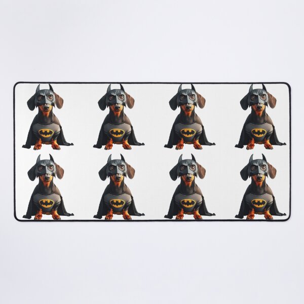Item preview, Dachshund BatDog the Superhero no background #5 designed and sold by AIrtisticPrints.