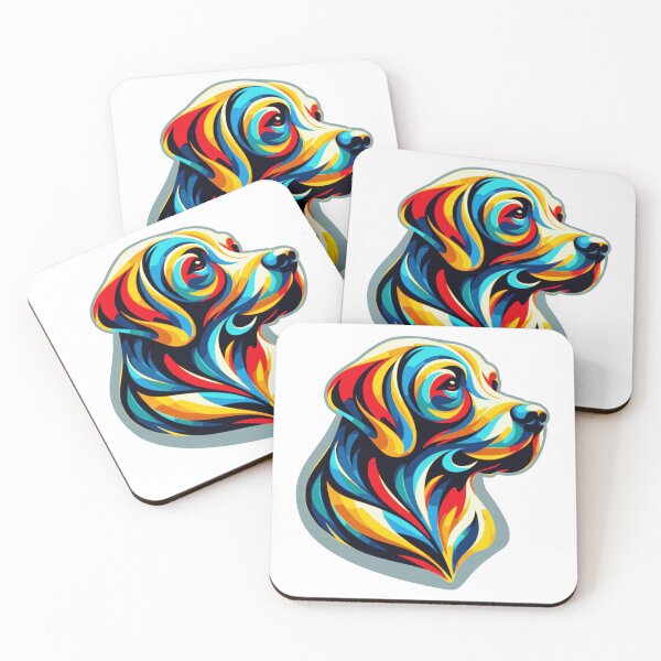 Item preview, Bulduski abstract portrait of a Labrador Energy and Color  designed and sold by mawlik.