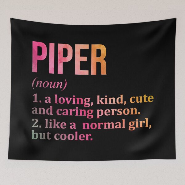 Item preview, Piper Name Definition in Watercolor designed and sold by XCIV.