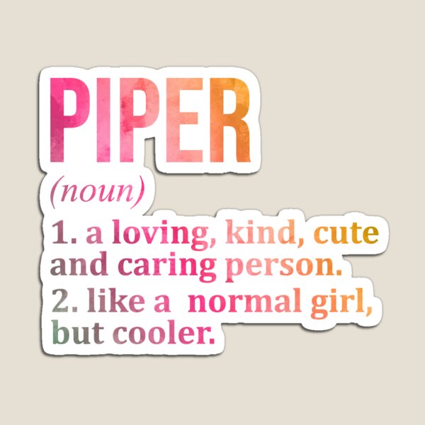 Item preview, Piper Name Definition in Watercolor designed and sold by XCIV.