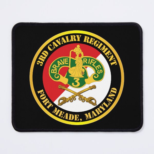 Item preview, Army - 3rd Cavalry Regiment DUI - Red White - Fort Meade, Maryland designed and sold by Military Insignia Products.