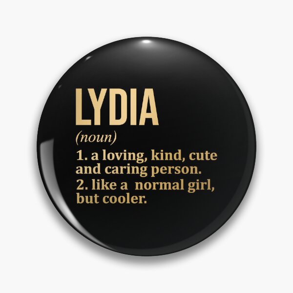 Item preview, Lydia Name Definition in Gold designed and sold by XCIV.