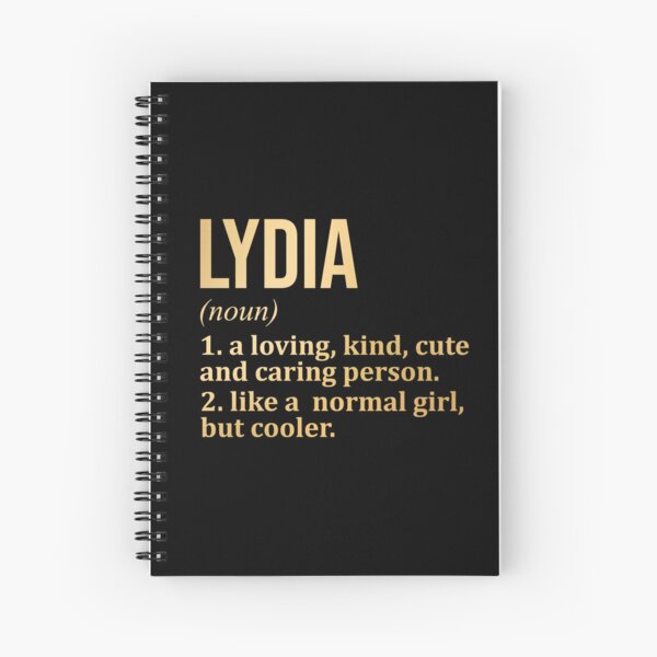Artikel-Vorschau von Lydia-Namensdefinition in Gold, designt und verkauft von XCIV.