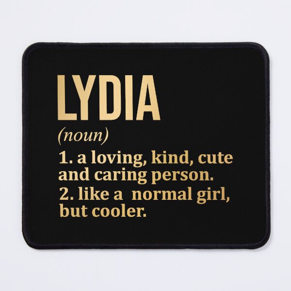 Item preview, Lydia Name Definition in Gold designed and sold by XCIV.