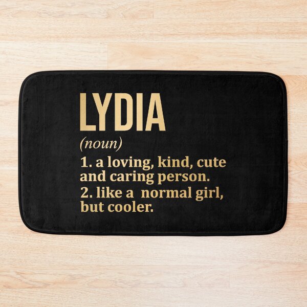 Item preview, Lydia Name Definition in Gold designed and sold by XCIV.