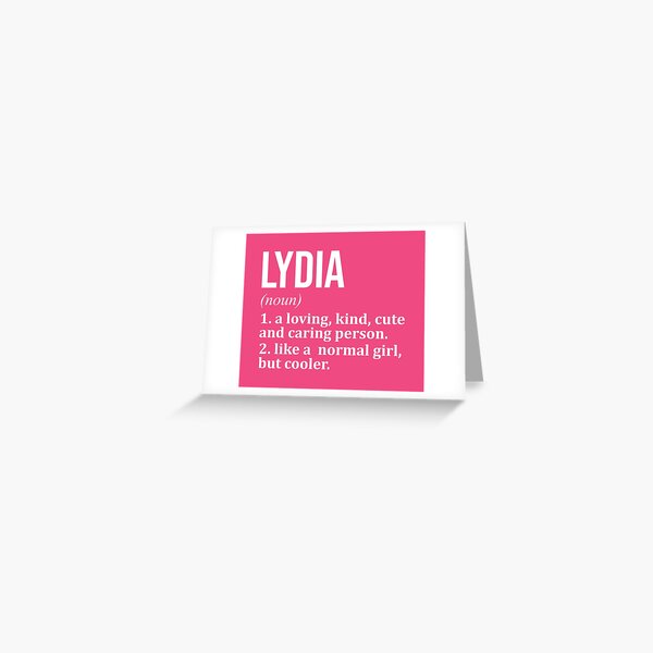 Cards and prices - Lydia