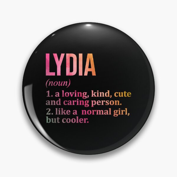 Item preview, Lydia Name Definition in Watercolor designed and sold by XCIV.