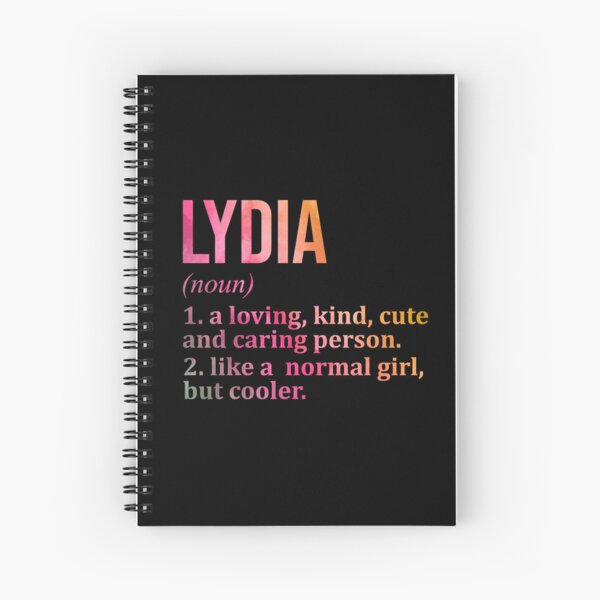 Artikel-Vorschau von Lydia-Namensdefinition in Aquarell, designt und verkauft von XCIV.