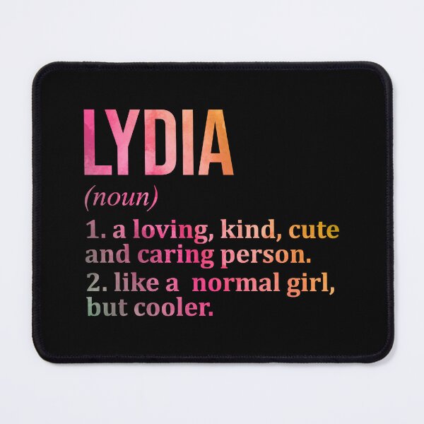 Item preview, Lydia Name Definition in Watercolor designed and sold by XCIV.