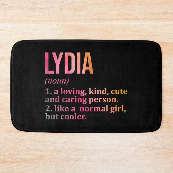Item preview, Lydia Name Definition in Watercolor designed and sold by XCIV.
