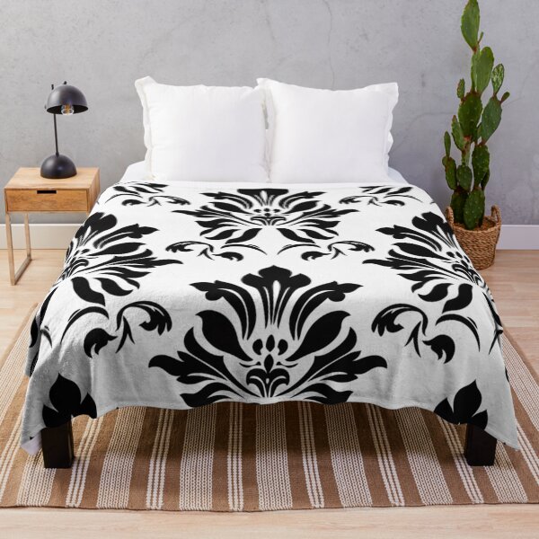 Item preview, Diva Black and White Damask Patterns designed and sold by GrinGalore.
