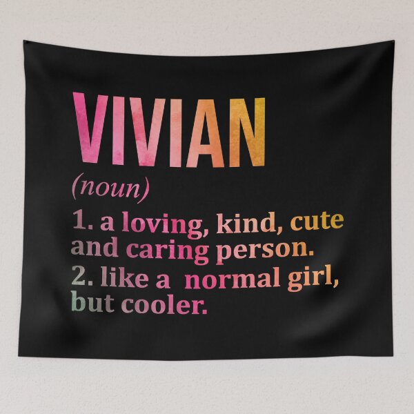 Item preview, Vivian Name Definition in Watercolor designed and sold by XCIV.