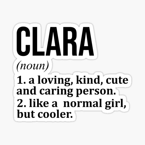 Item preview, Clara Name Definition designed and sold by XCIV.