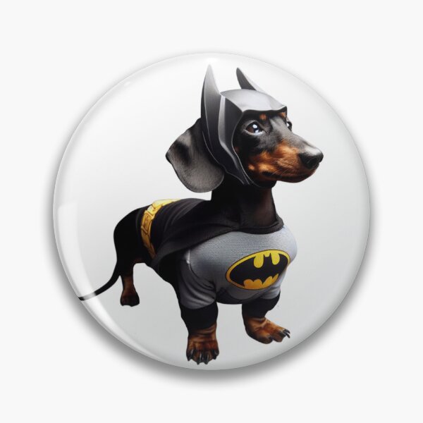 Item preview, Dachshund BatDog the Superhero no background #7 designed and sold by AIrtisticPrints.