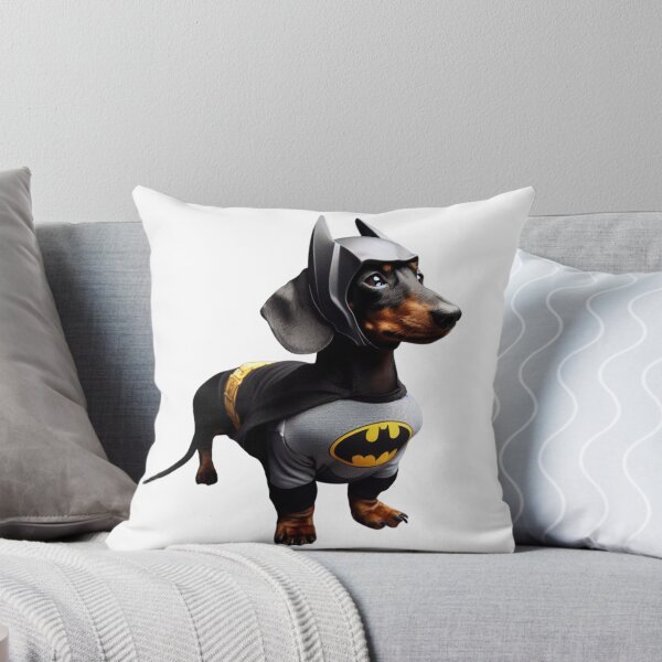 Item preview, Dachshund BatDog the Superhero no background #7 designed and sold by AIrtisticPrints.