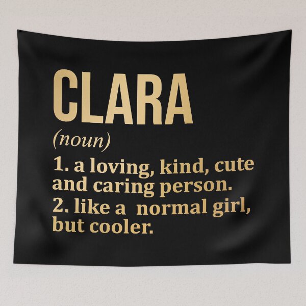 Item preview, Clara Name Definition in Gold designed and sold by XCIV.