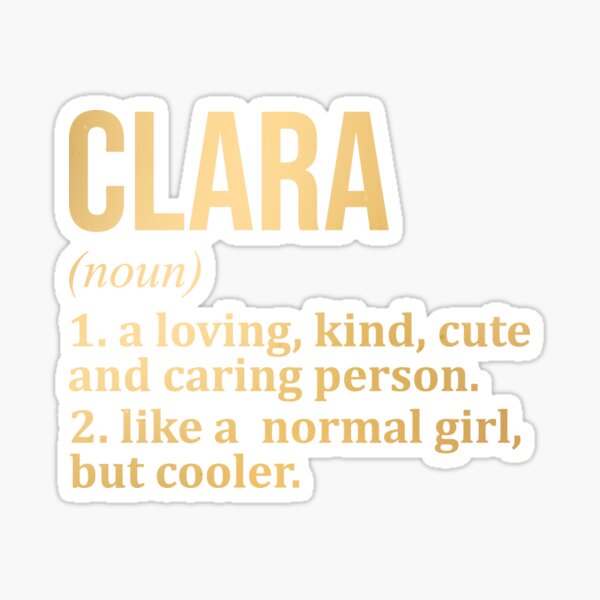 Item preview, Clara Name Definition in Gold designed and sold by XCIV.