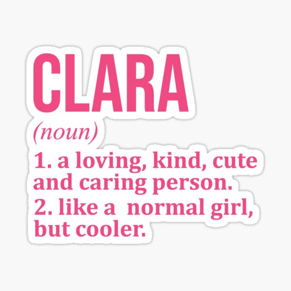 Item preview, Clara Name Definition for Women designed and sold by XCIV.