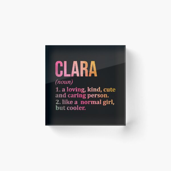 Item preview, Clara Name Definition in Watercolor designed and sold by XCIV.