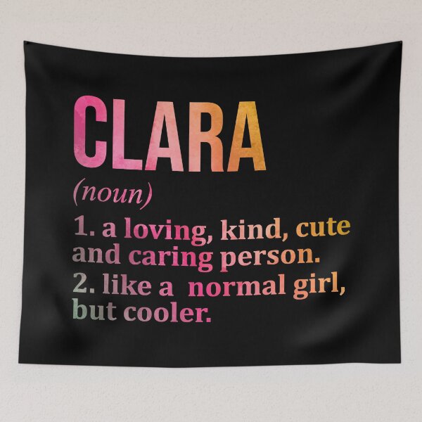 Item preview, Clara Name Definition in Watercolor designed and sold by XCIV.
