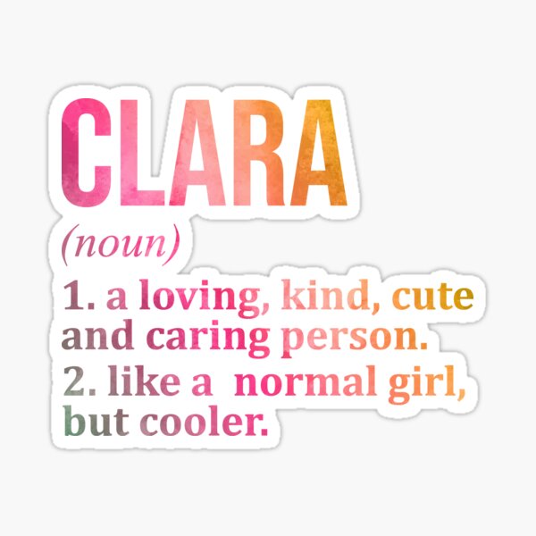Item preview, Clara Name Definition in Watercolor designed and sold by XCIV.