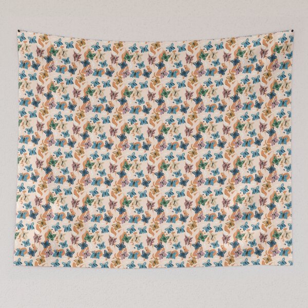 Item preview, Light Summer pattern, skin-tone matching, personal color analysis, PCA, butterflies designed and sold by look4seasons.