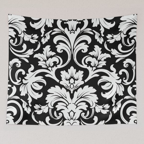 Item preview, Diva Black and White Damask Patterns 2 designed and sold by GrinGalore.