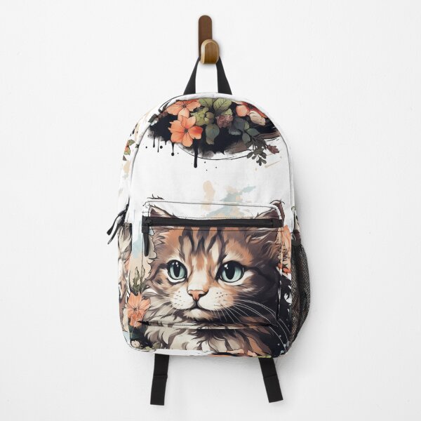 Item preview, Whimsical Whiskers: A Feline's Floral Fantasy designed and sold by ZedMont.