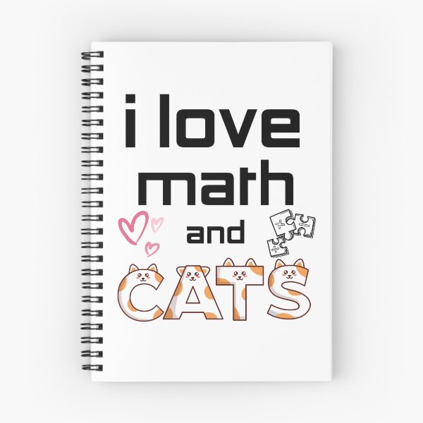 Item preview, i love math and cats designed and sold by belladesign7.
