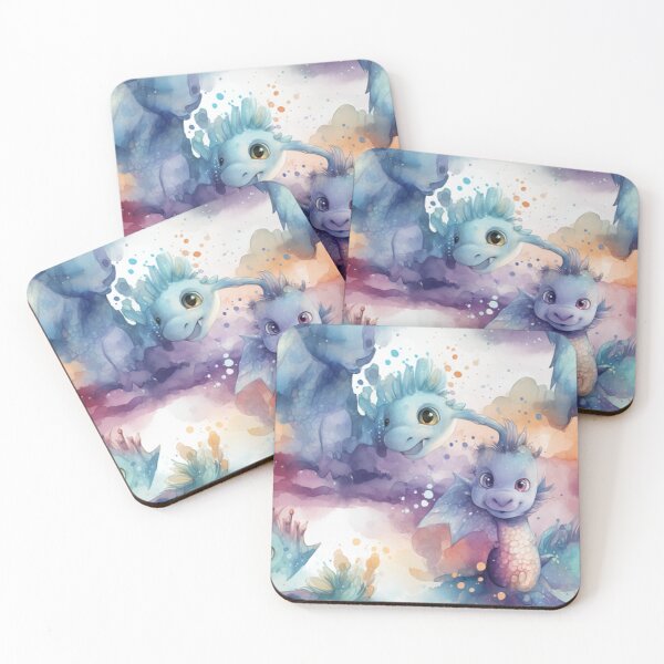 Item preview, Dragon Watercolour Wall  Art Clothing and Decor Collection Seamless Pattern designed and sold by Sitred123.