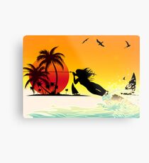 surf Metal Print
