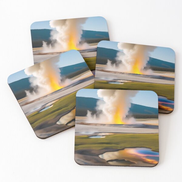 Item preview, YELLOW STONE GEYSER EXPLOSION designed and sold by PIGCASSOSAIART.