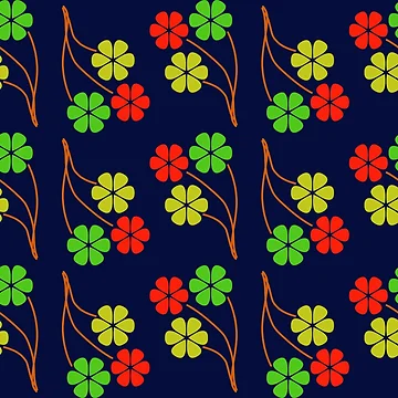 Artwork thumbnail, Colorful floral Pattern by Rajasekar