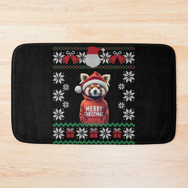 Artikelvorschau, Roter Panda-Weihnachtshässliches Design Frohe Weihnachten entworfen und verkauft von EmiAndMike.