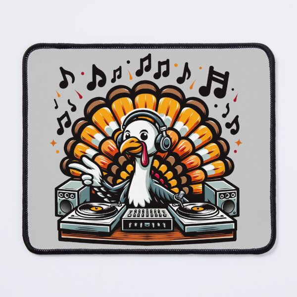 Item preview, Festive Turkey DJ Music Mixer, Thanksgiving designed and sold by Hibiskusmond.