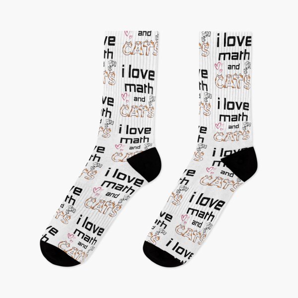 Item preview, i love math and cats designed and sold by belladesign7.