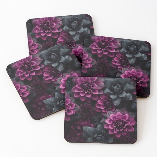 Item preview, Midnight Garden Opulent Velvet Flowers Pink Teal designed and sold by artsandsoul.