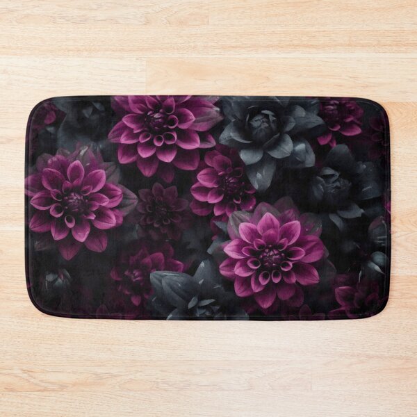 Item preview, Midnight Garden Opulent Velvet Flowers Pink Teal designed and sold by artsandsoul.