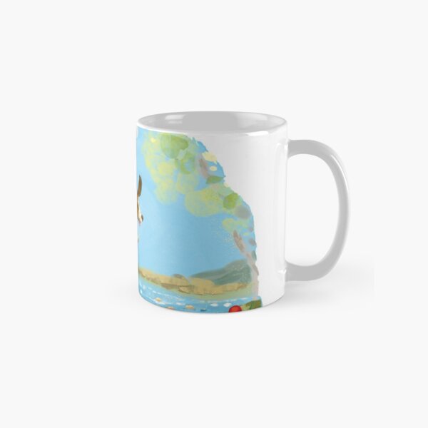 Happy Basset hound dog Classic Mug