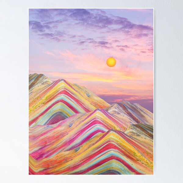 Item preview, Rainbow Mountains designed and sold by leafandpetal.
