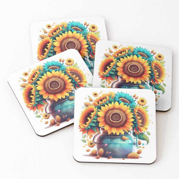 Item preview, Watercolor Sunflowers in a Jar yellow designed and sold by sadedream.
