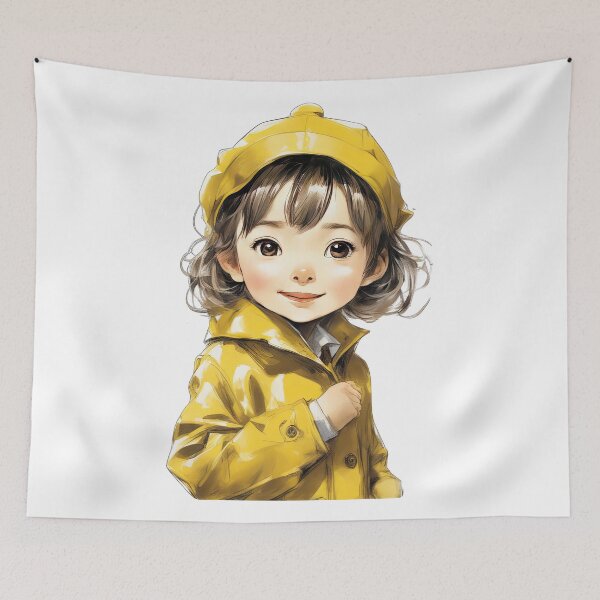 Item preview, Yellow Raincoat's Cute Child designed and sold by Bilisik.
