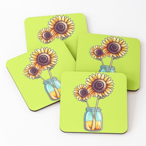 Item preview, Watercolor Sunflowers in a Jar yellow designed and sold by sadedream.
