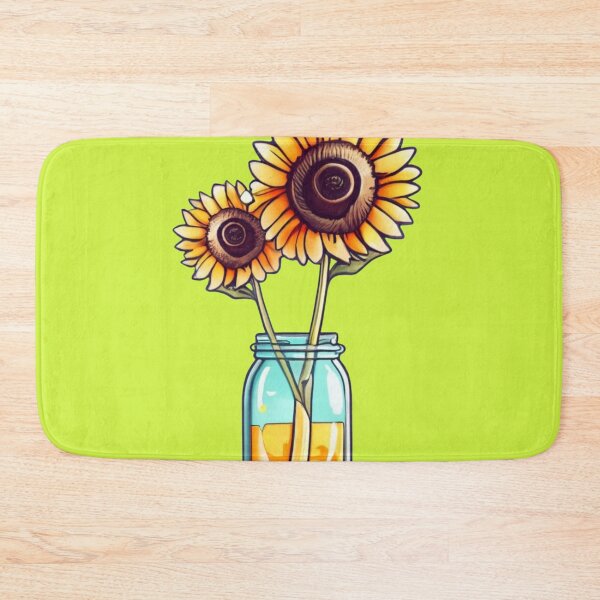 Item preview, Watercolor Sunflowers in a Jar yellow designed and sold by sadedream.