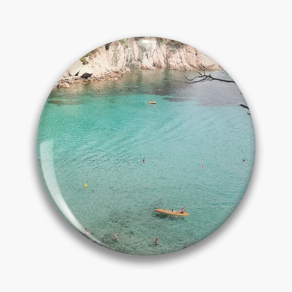 Item preview, Coast named Aiguablava in Spain, summer time. People resting near the sea designed and sold by igvee.