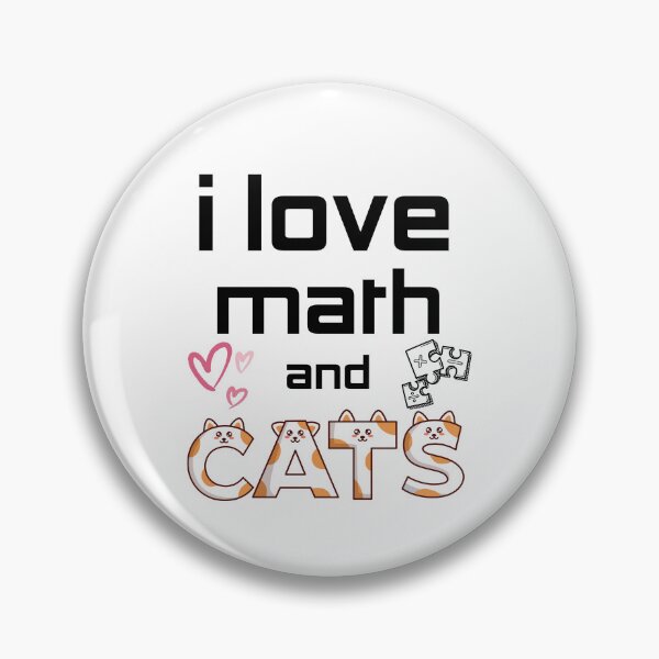 Item preview, i love math and cats designed and sold by belladesign7.