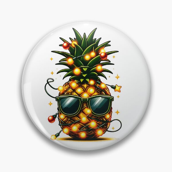 Item preview, Pineapple Christmas Tree funny christmas designed and sold by GalaxyGraffiti.