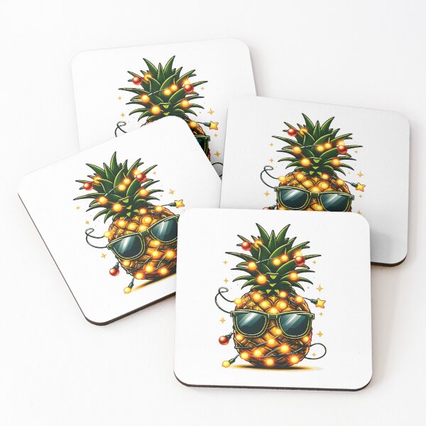 Item preview, Pineapple Christmas Tree funny christmas designed and sold by GalaxyGraffiti.