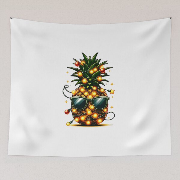 Item preview, Pineapple Christmas Tree funny christmas designed and sold by GalaxyGraffiti.