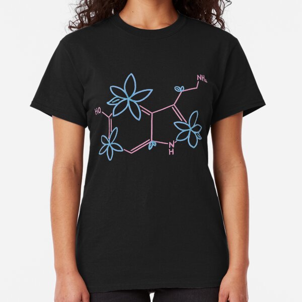 Serotonin Molecular Structure Classic T-Shirt